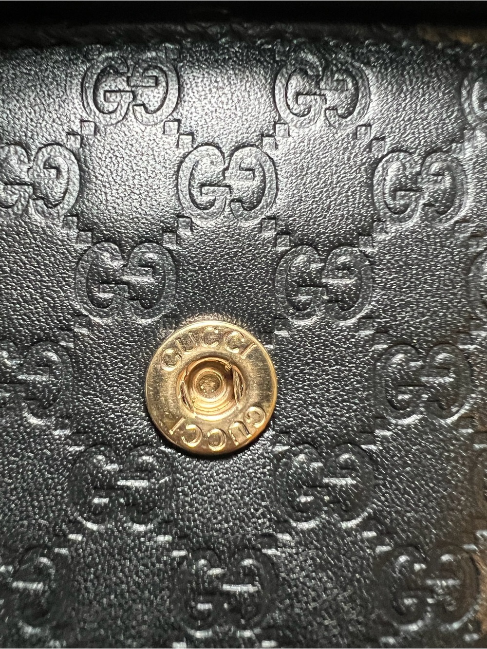 Gucci Black Leather Microguccissima Flap Continental Wallet- With Authentication - Picture 12 of 16